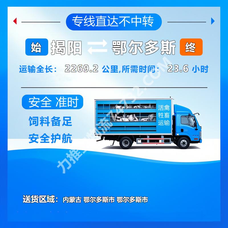 广东省揭阳市至内蒙古鄂尔多斯市牲畜托运_雏鸡运输_优质